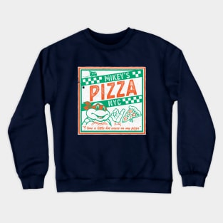 Mikey's Ninja Turtles Pizza Takeout - I like a little Hot Sauce - Retro 90s Comic Crewneck Sweatshirt